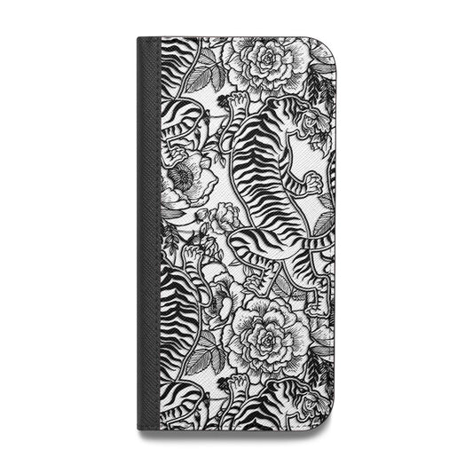 Chinese Tiger Vegan Leather Flip Samsung Case