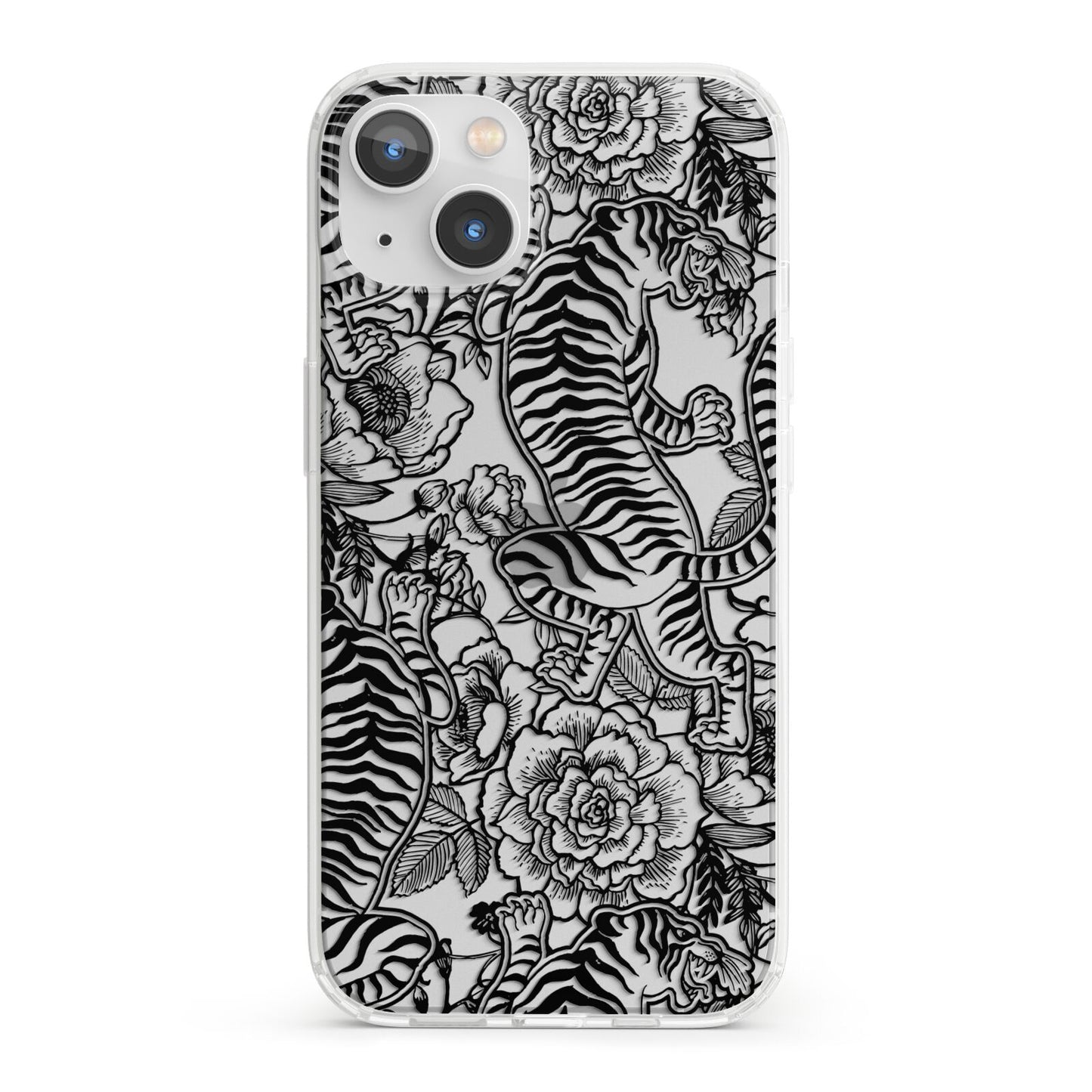 Chinese Tiger iPhone 13 Clear Bumper Case