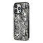 Chinese Tiger iPhone 13 Pro Black Impact Case Side Angle on Silver phone