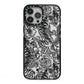 Chinese Tiger iPhone 13 Pro Max Black Impact Case on Silver phone