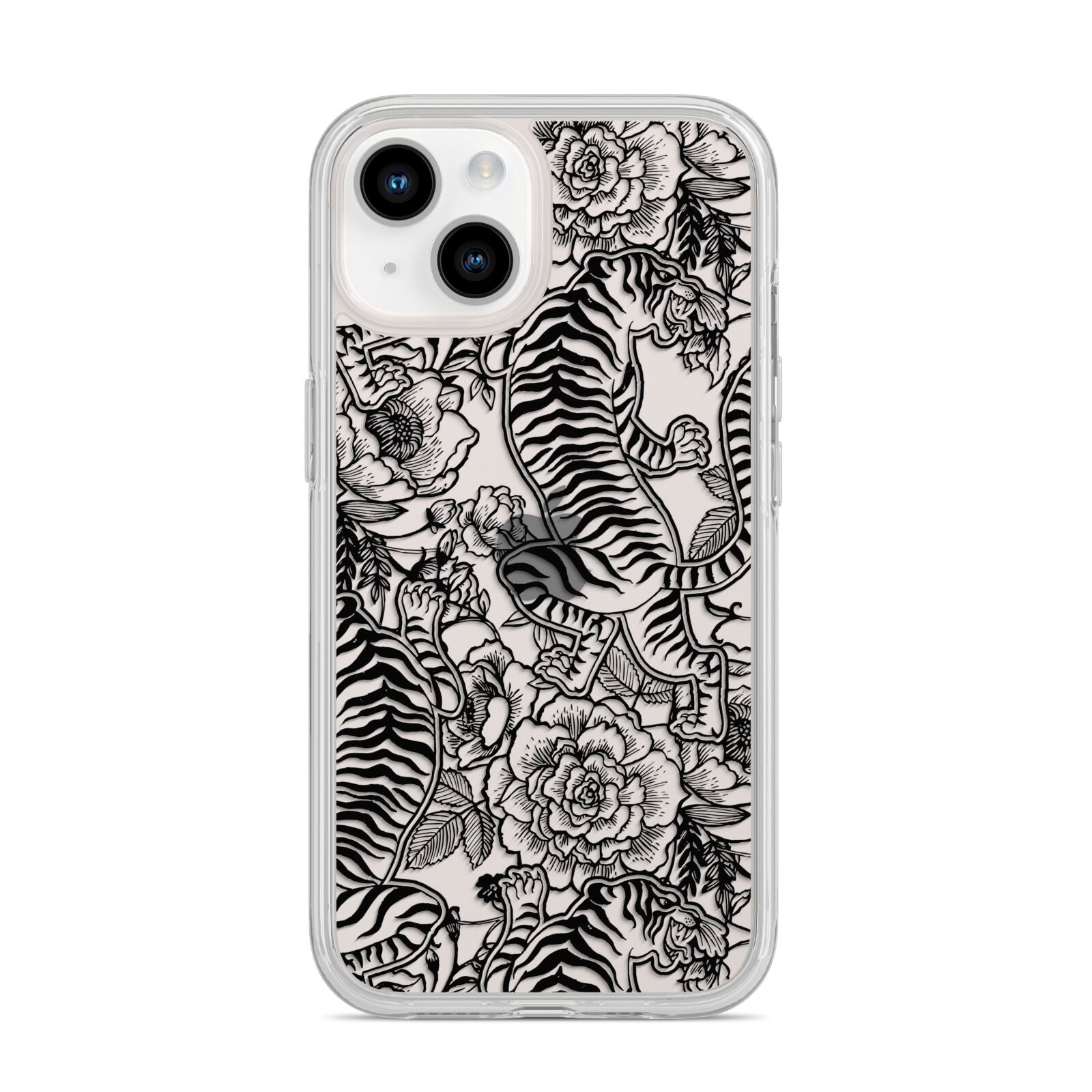 Chinese Tiger iPhone 14 Clear Tough Case Starlight