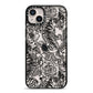 Chinese Tiger iPhone 14 Plus Black Impact Case on Silver phone