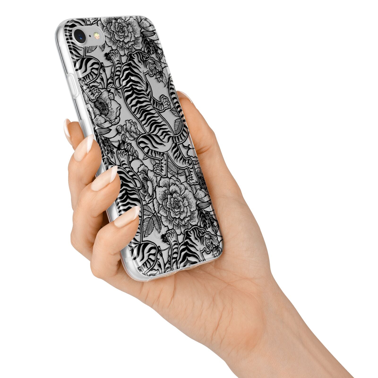 Chinese Tiger iPhone 7 Bumper Case on Silver iPhone Alternative Image