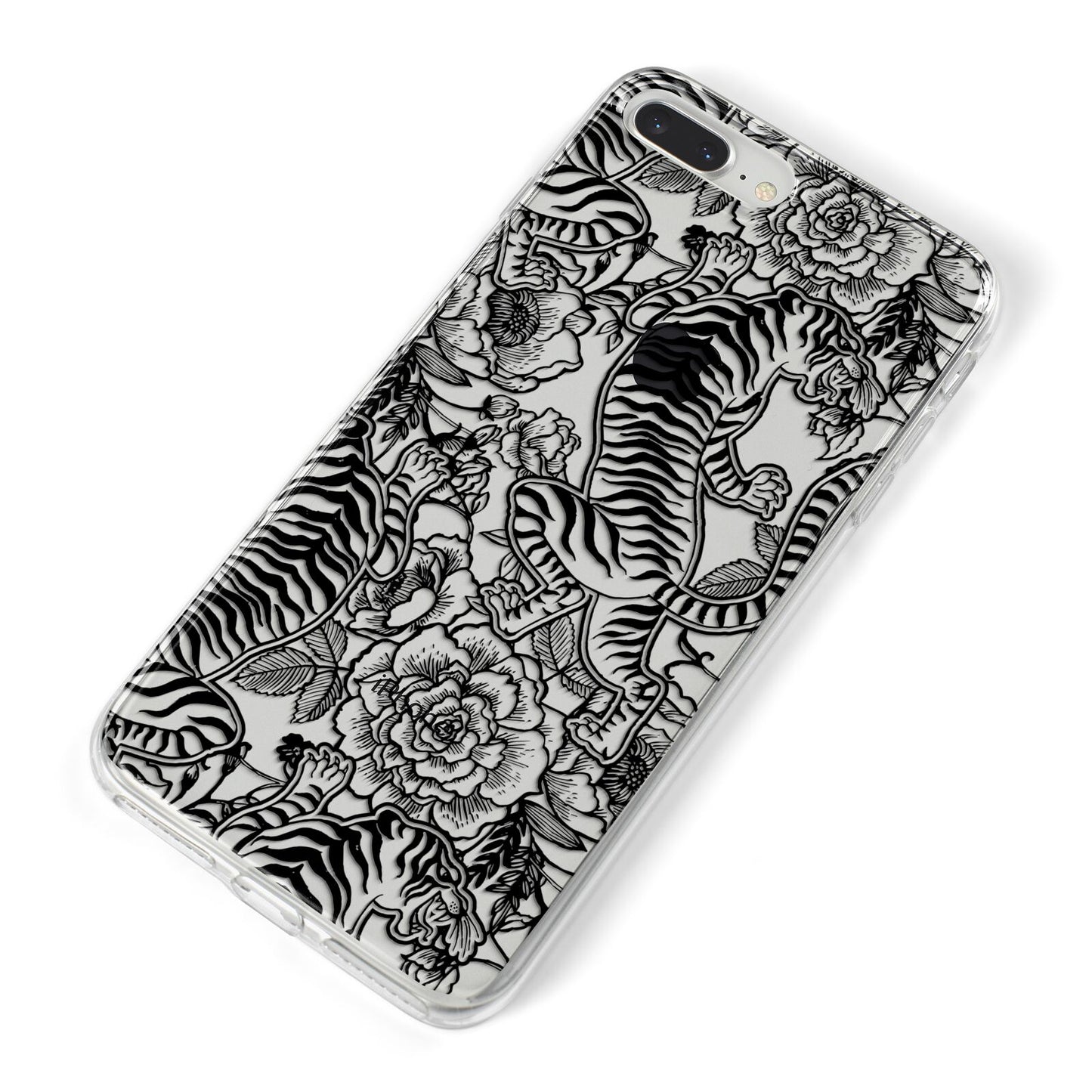 Chinese Tiger iPhone 8 Plus Bumper Case on Silver iPhone Alternative Image