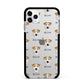 Chinook Icon with Name Apple iPhone 11 Pro Max in Silver with Black Impact Case