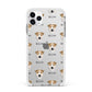 Chinook Icon with Name Apple iPhone 11 Pro Max in Silver with White Impact Case