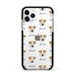 Chinook Icon with Name Apple iPhone 11 Pro in Silver with Black Impact Case