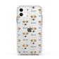 Chinook Icon with Name Apple iPhone 11 in White with White Impact Case