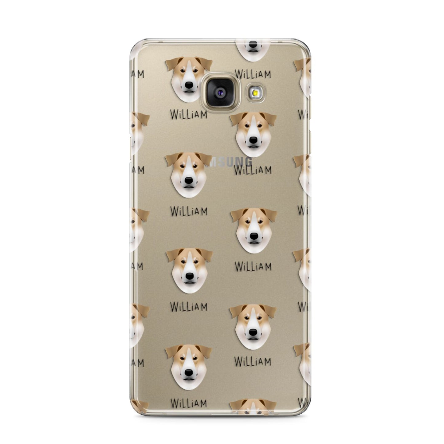 Chinook Icon with Name Samsung Galaxy A3 2016 Case on gold phone