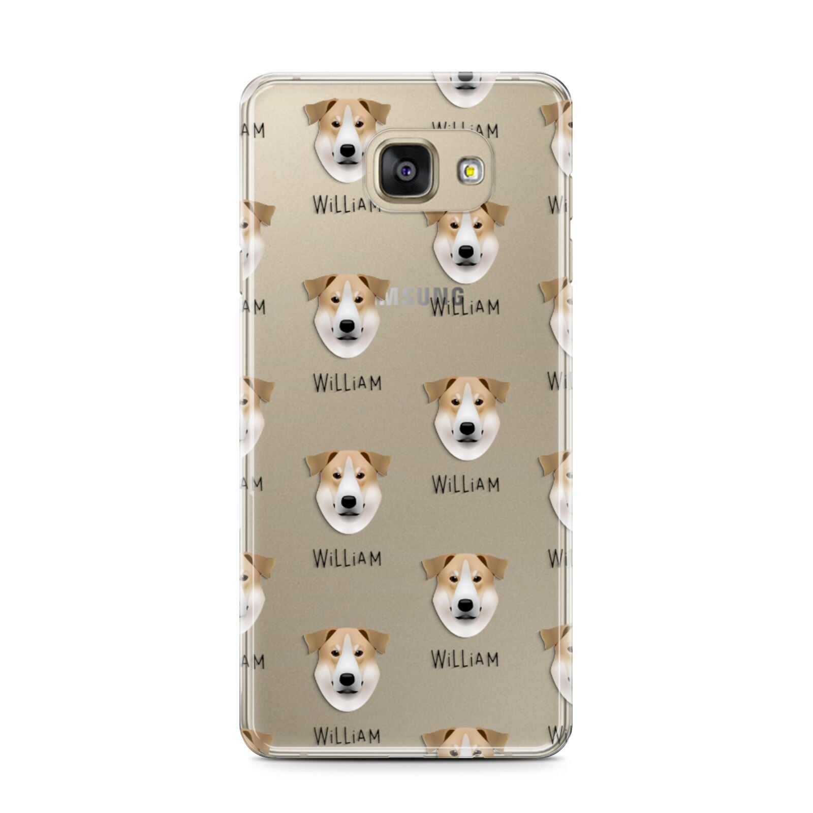 Chinook Icon with Name Samsung Galaxy A7 2016 Case on gold phone