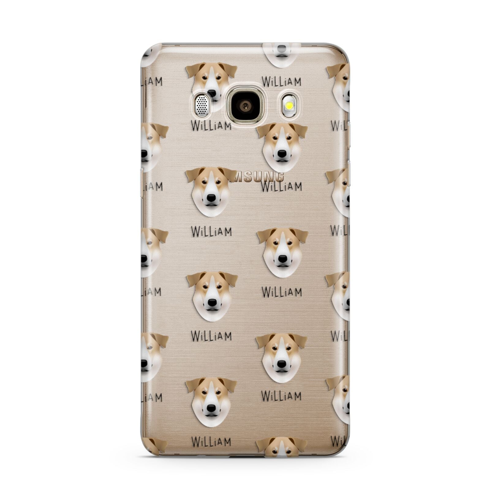 Chinook Icon with Name Samsung Galaxy J7 2016 Case on gold phone
