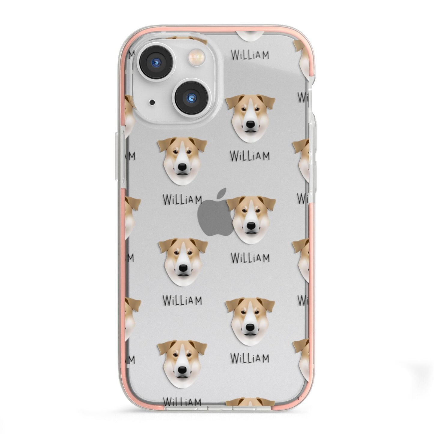 Chinook Icon with Name iPhone 13 Mini TPU Impact Case with Pink Edges