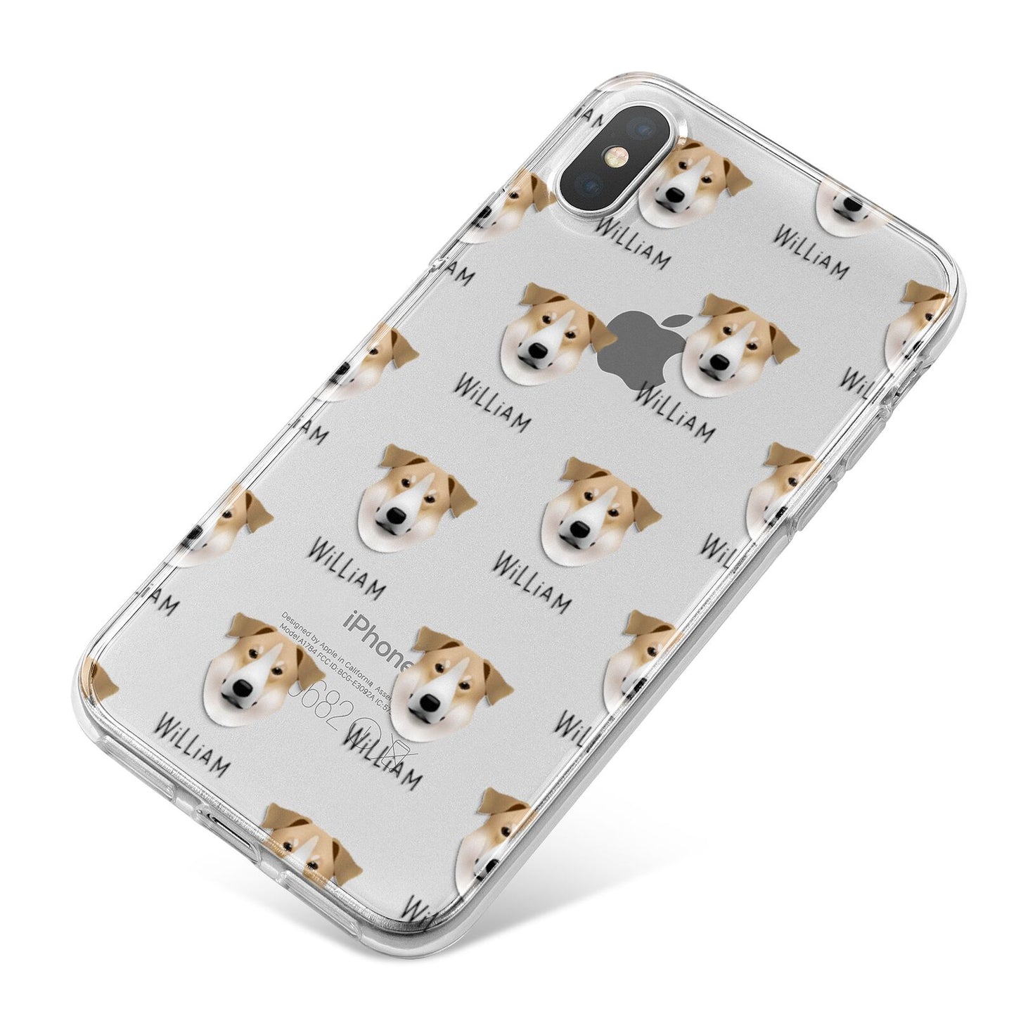 Chinook Icon with Name iPhone X Bumper Case on Silver iPhone