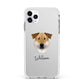 Chinook Personalised Apple iPhone 11 Pro Max in Silver with White Impact Case