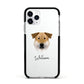 Chinook Personalised Apple iPhone 11 Pro in Silver with Black Impact Case