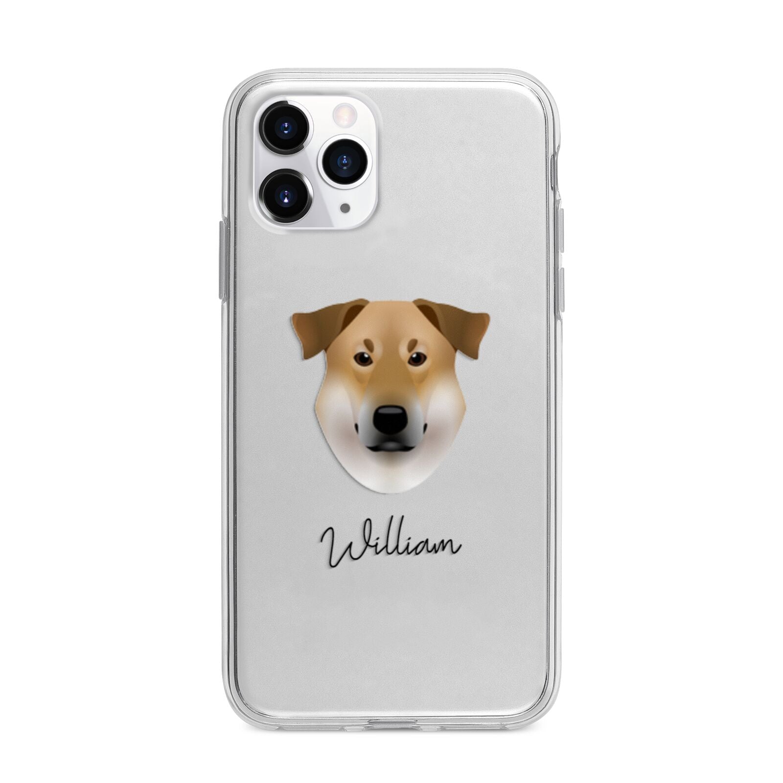 Chinook Personalised Apple iPhone 11 Pro in Silver with Bumper Case