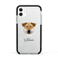 Chinook Personalised Apple iPhone 11 in White with Black Impact Case
