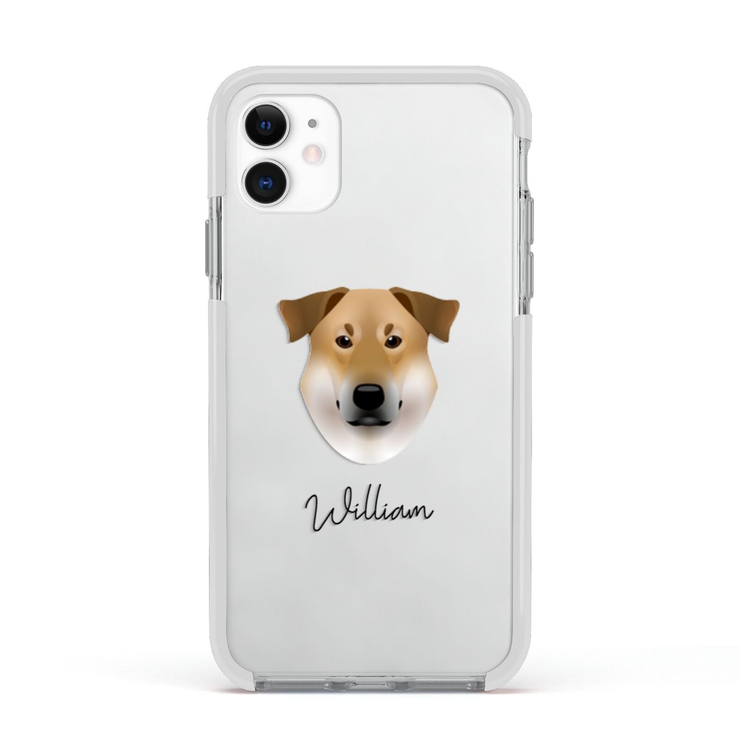 Chinook Personalised Apple iPhone 11 in White with White Impact Case