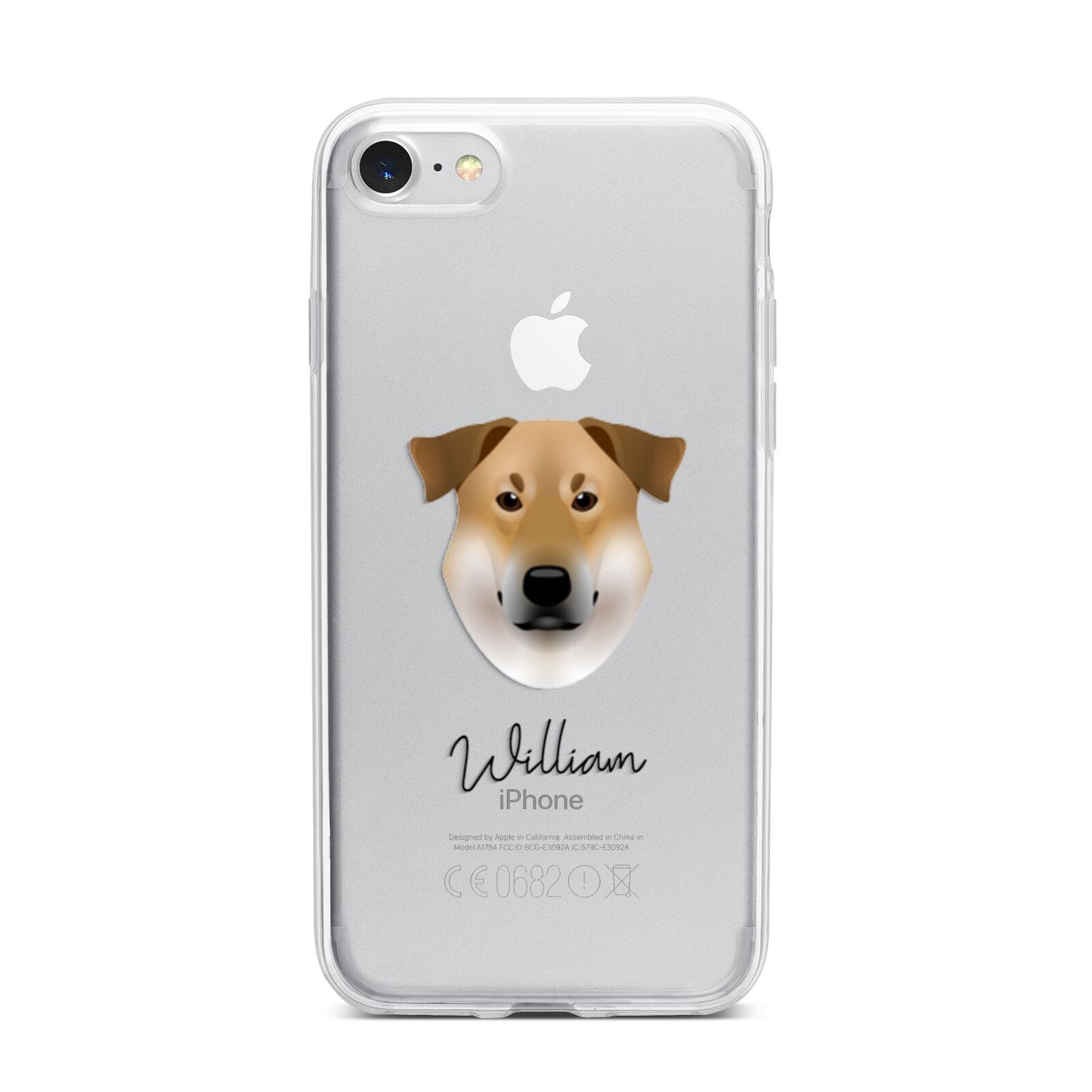 Chinook Personalised iPhone 7 Bumper Case on Silver iPhone