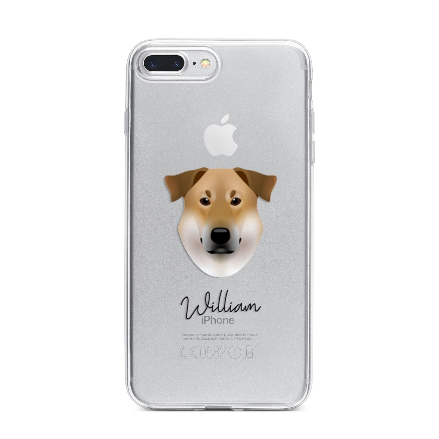 Chinook Personalised iPhone 7 Plus Bumper Case on Silver iPhone