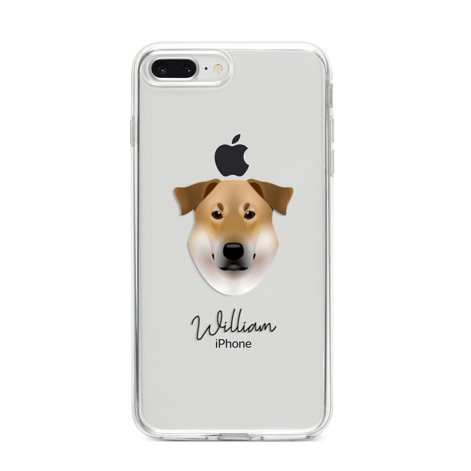 Chinook Personalised iPhone 8 Plus Bumper Case on Silver iPhone