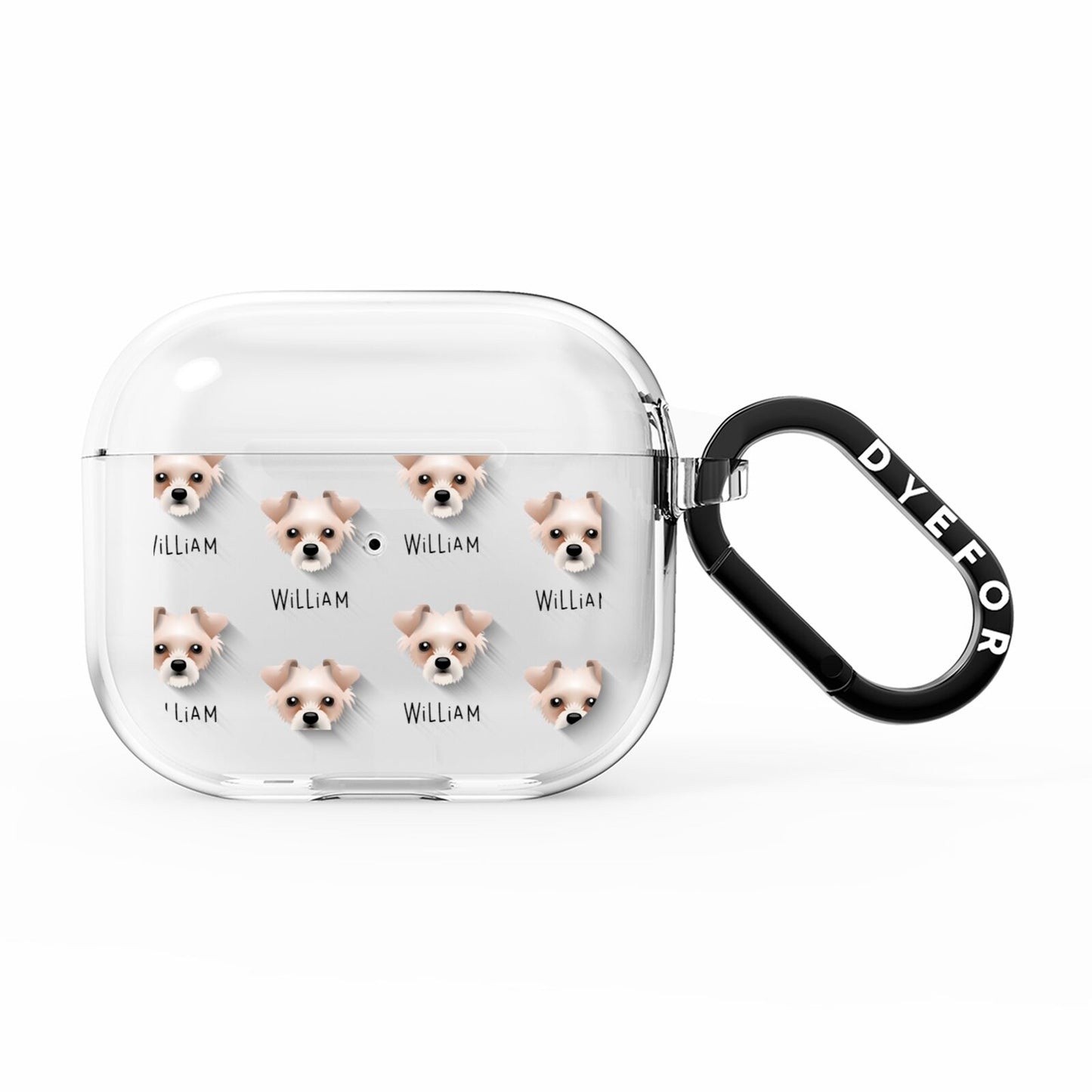 Chipoo Icon with Name AirPods Clear Case 3rd Gen