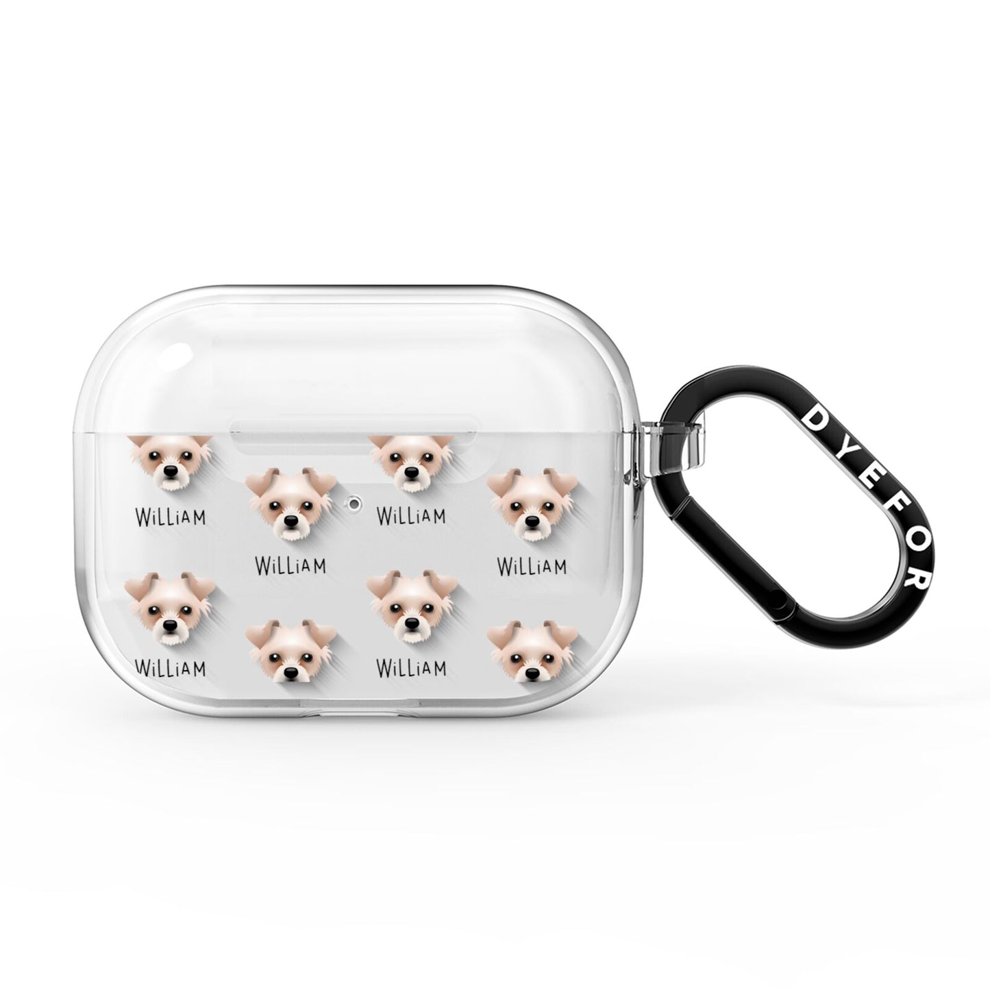 Chipoo Icon with Name AirPods Pro Clear Case