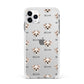 Chipoo Icon with Name Apple iPhone 11 Pro Max in Silver with White Impact Case