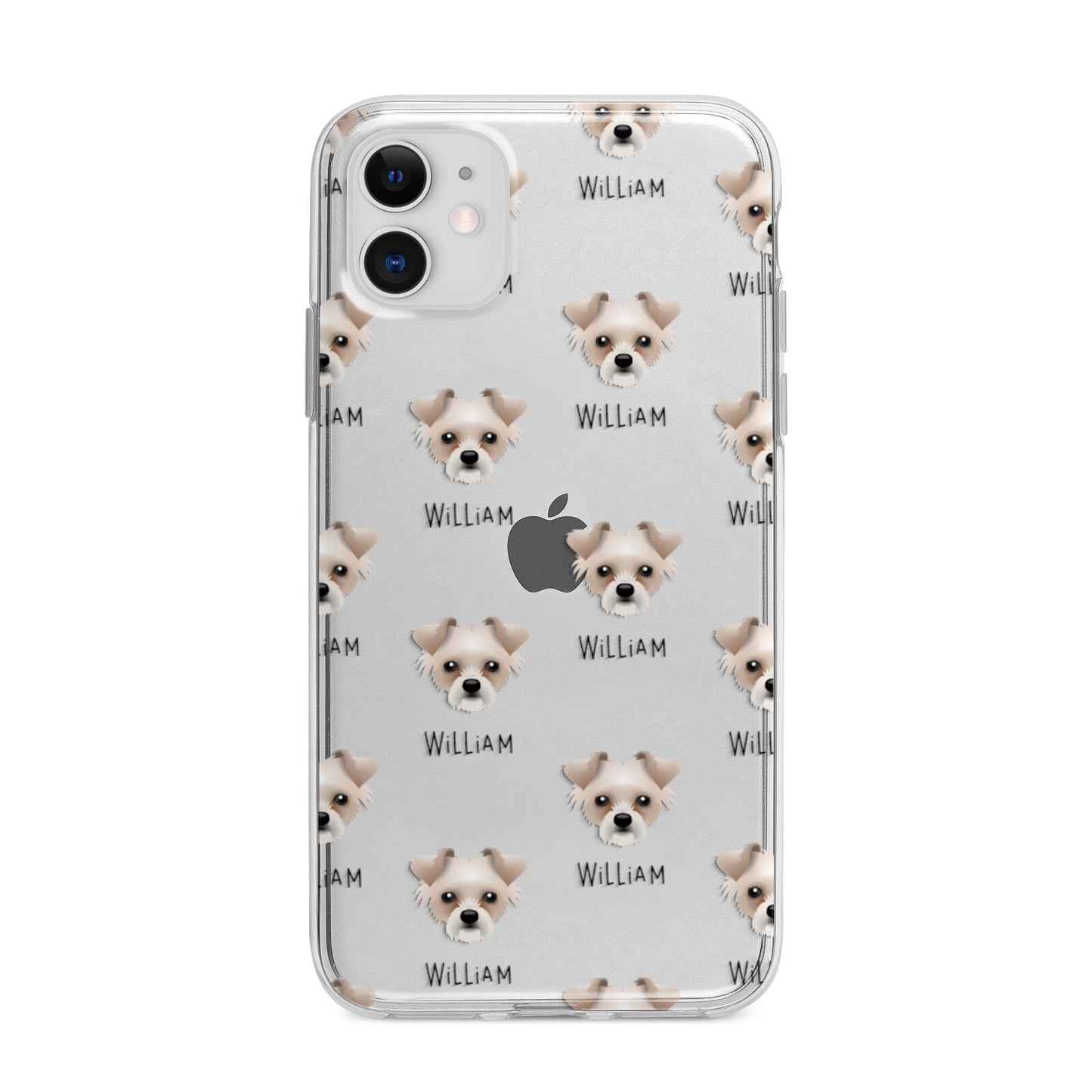Chipoo Icon with Name Apple iPhone 11 in White with Bumper Case