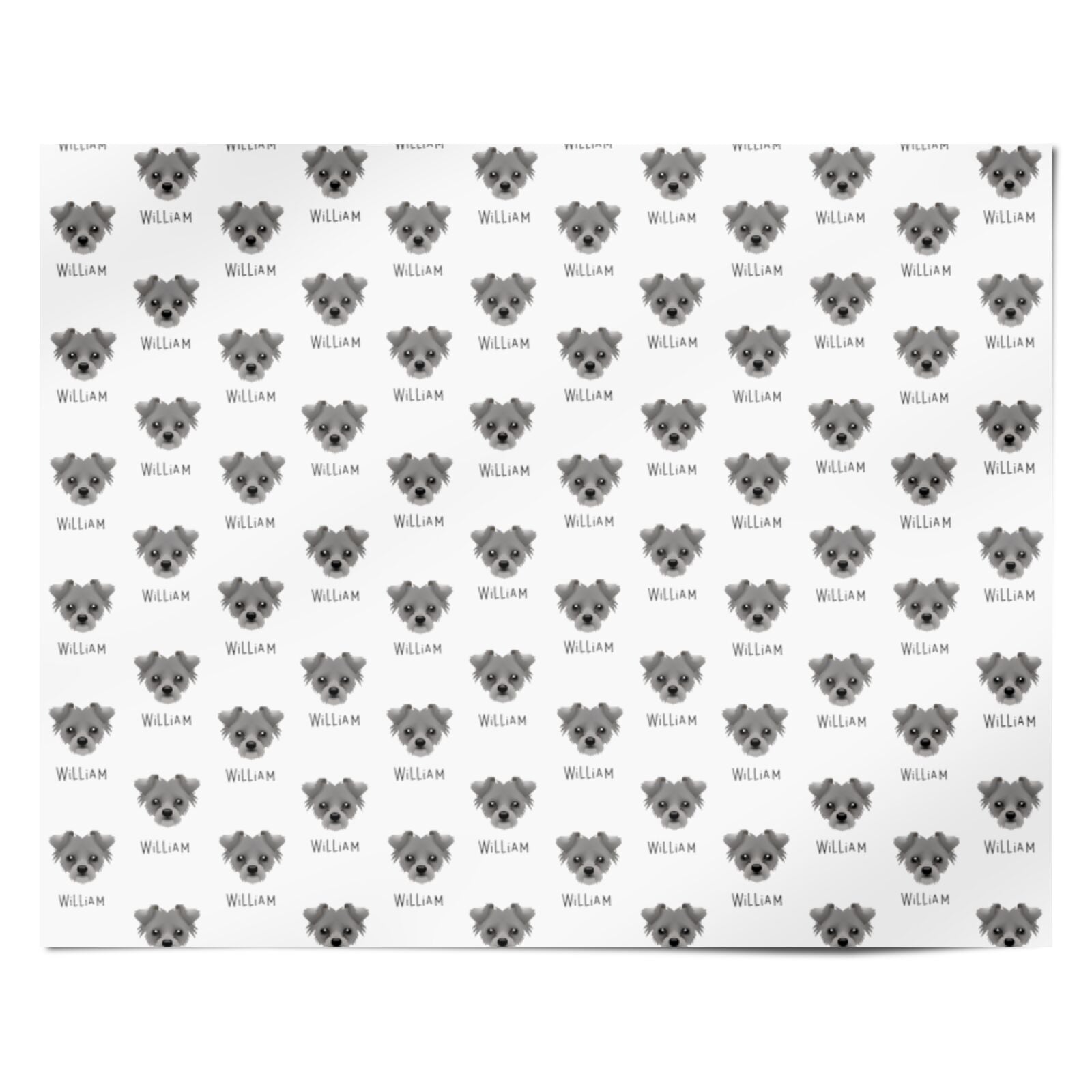 Chipoo Icon with Name Personalised Wrapping Paper Alternative