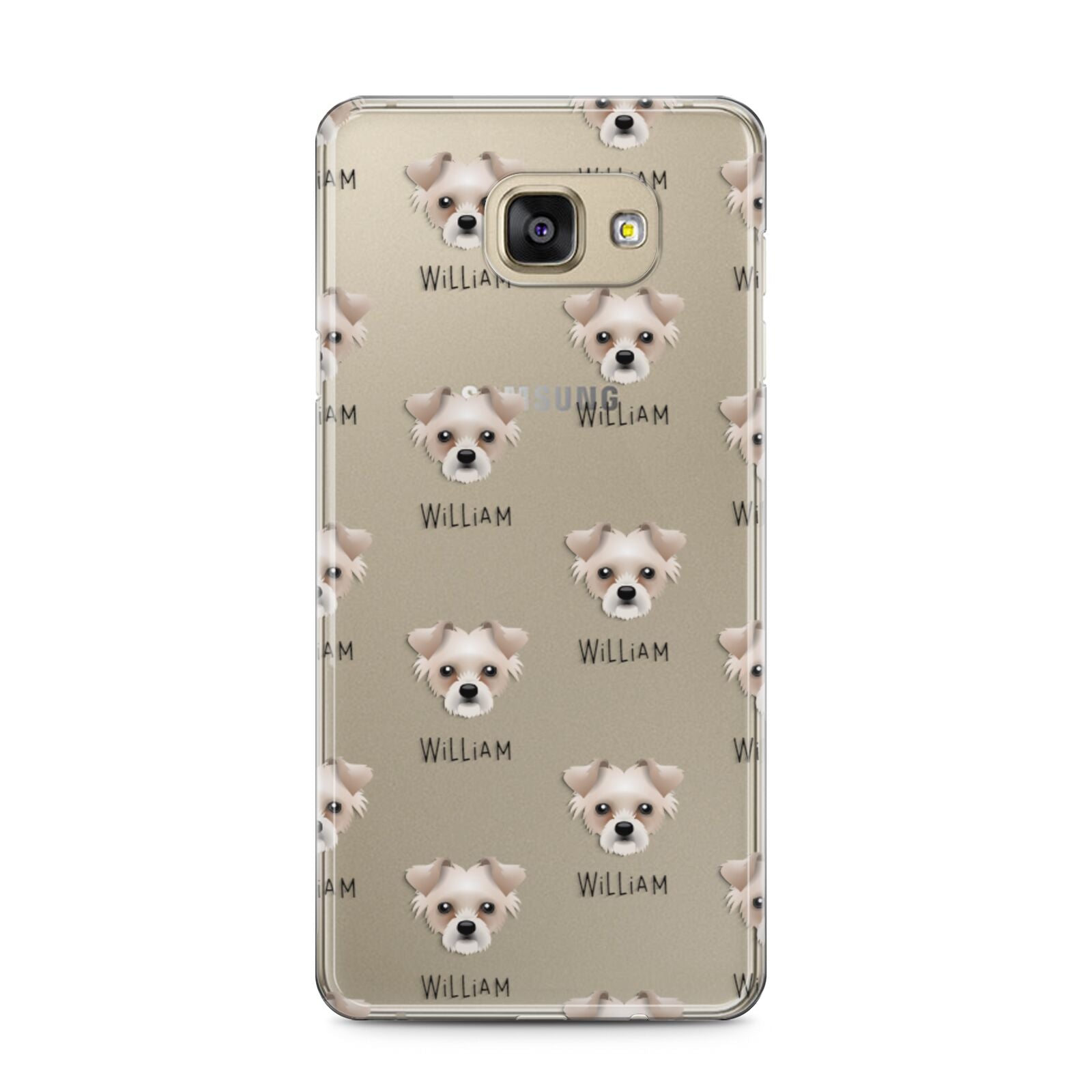 Chipoo Icon with Name Samsung Galaxy A5 2016 Case on gold phone