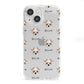 Chipoo Icon with Name iPhone 13 Mini Clear Bumper Case