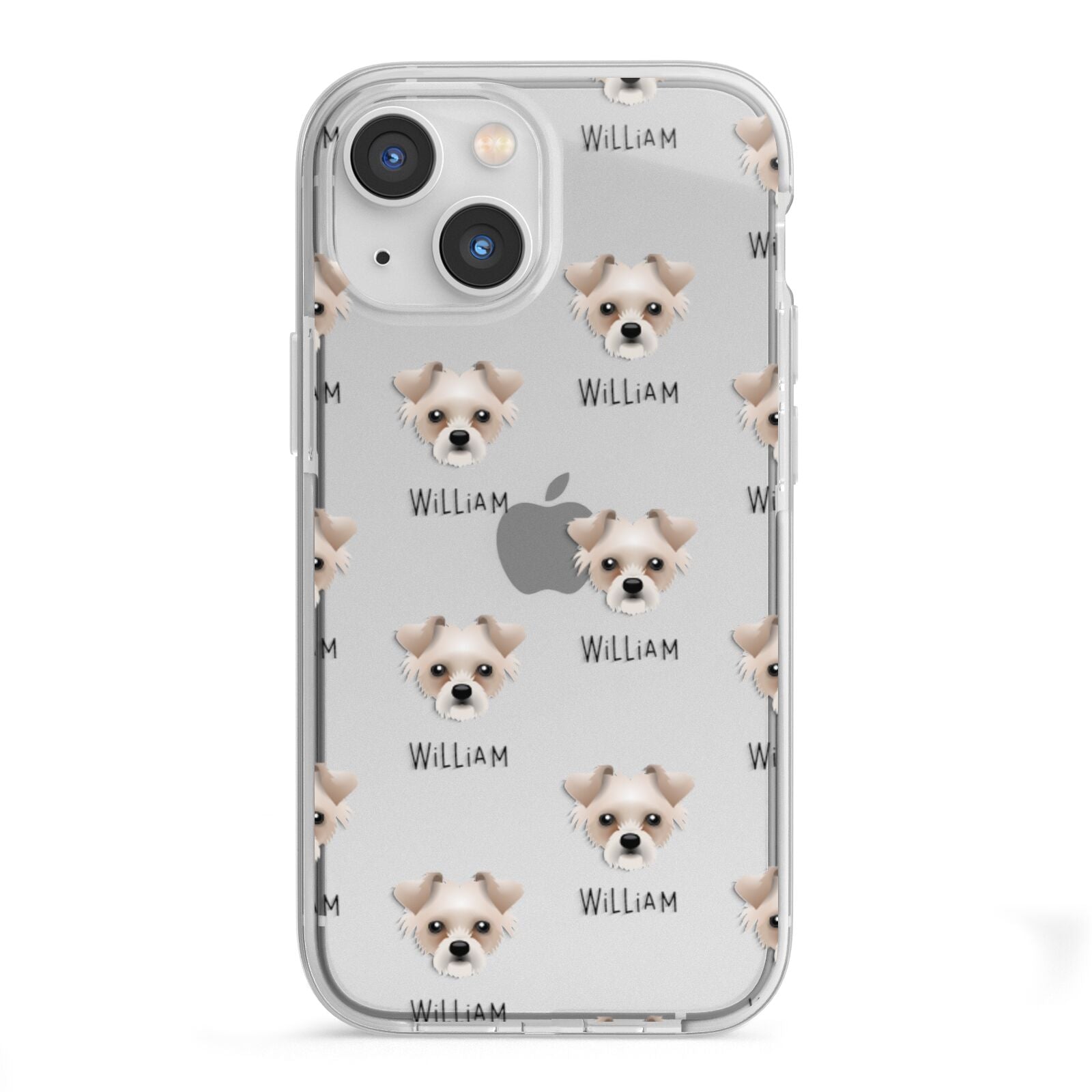 Chipoo Icon with Name iPhone 13 Mini TPU Impact Case with White Edges