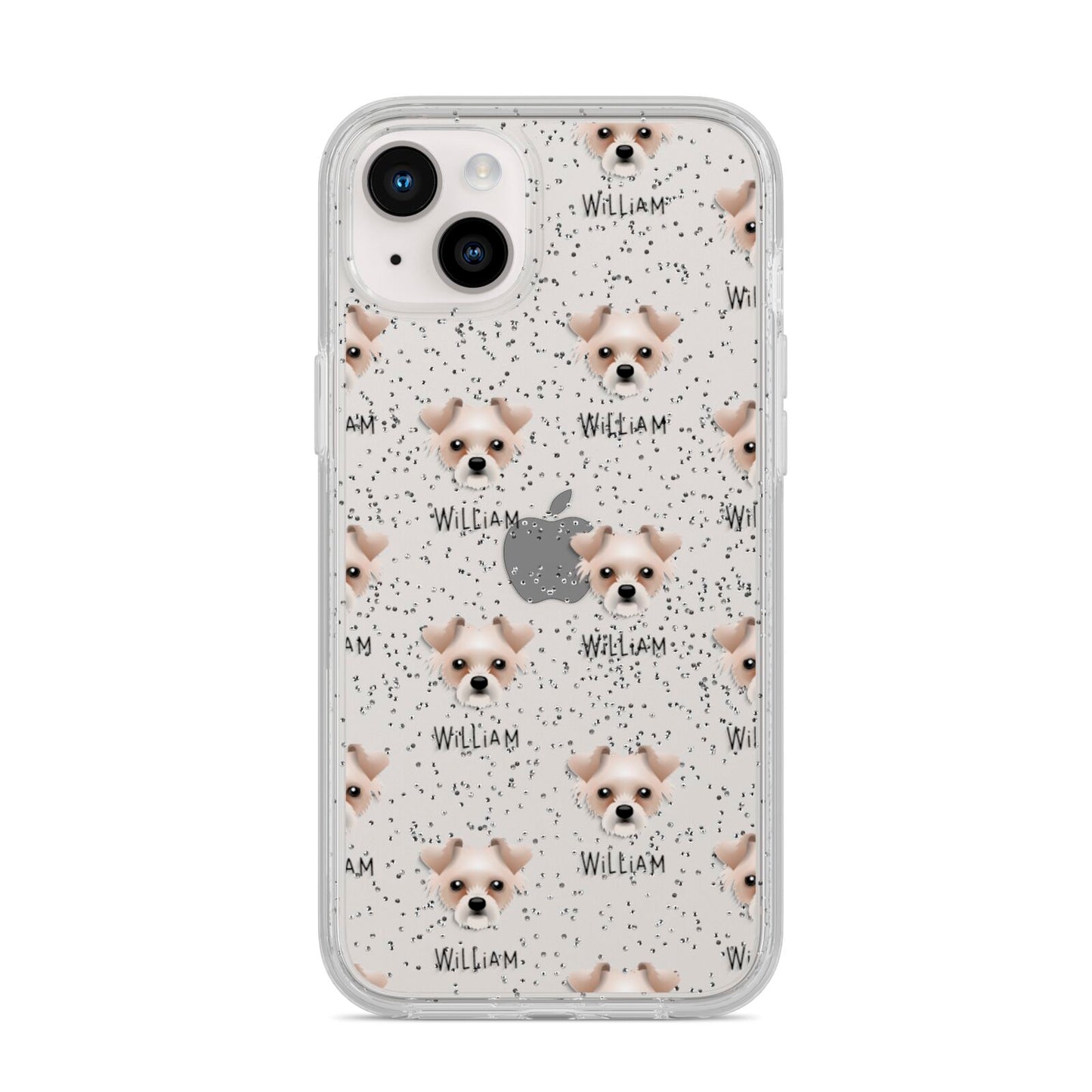 Chipoo Icon with Name iPhone 14 Plus Glitter Tough Case Starlight