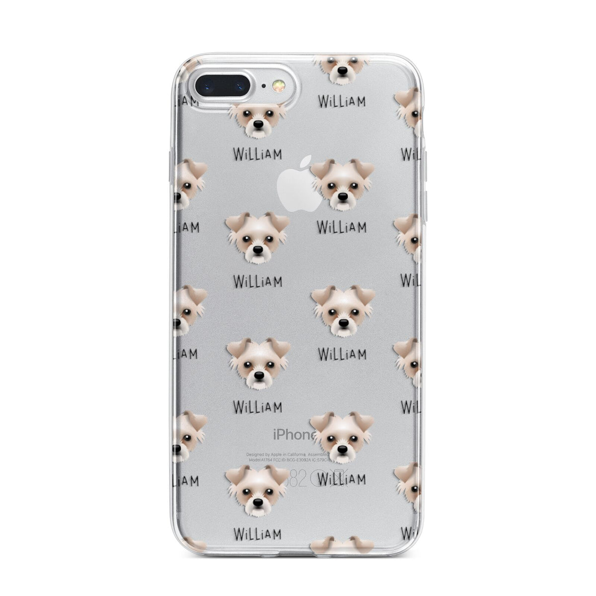 Chipoo Icon with Name iPhone 7 Plus Bumper Case on Silver iPhone