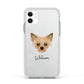 Chipoo Personalised Apple iPhone 11 in White with White Impact Case