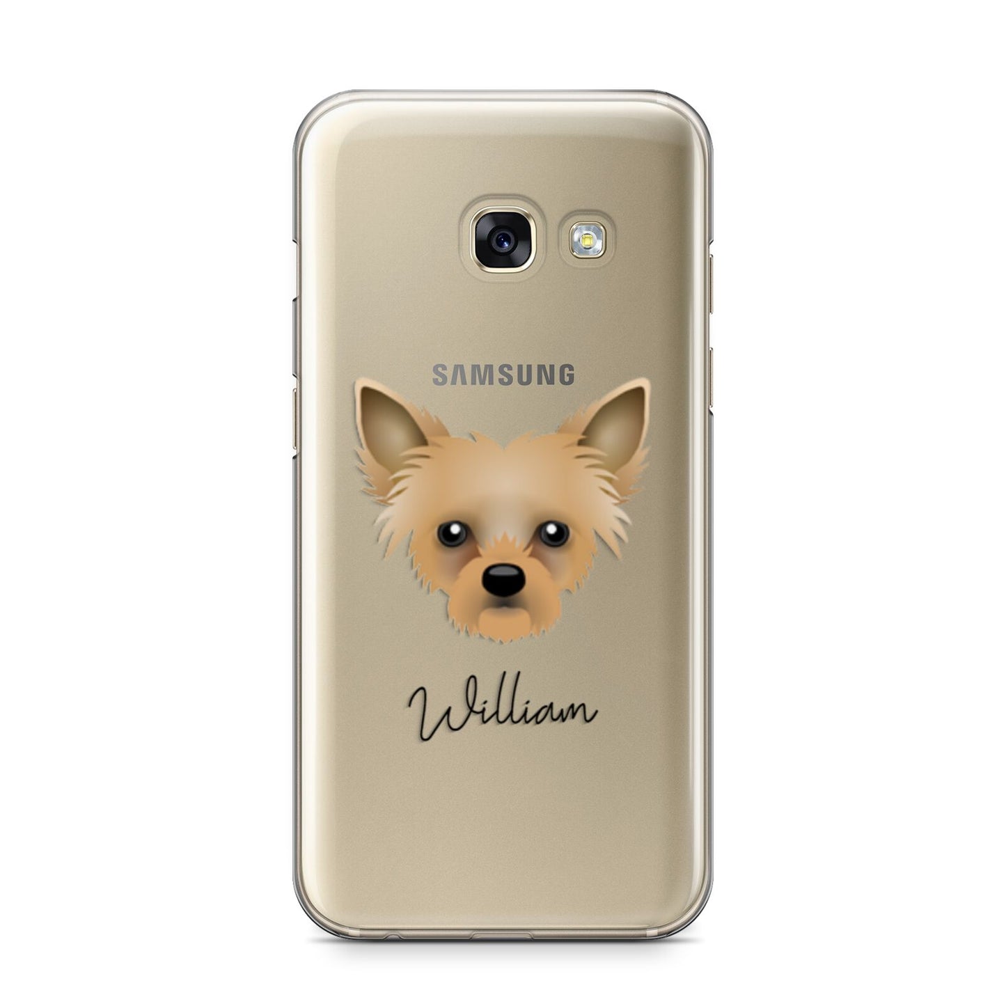 Chipoo Personalised Samsung Galaxy A3 2017 Case on gold phone