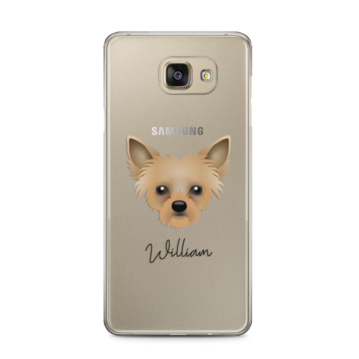 Chipoo Personalised Samsung Galaxy A5 2016 Case on gold phone
