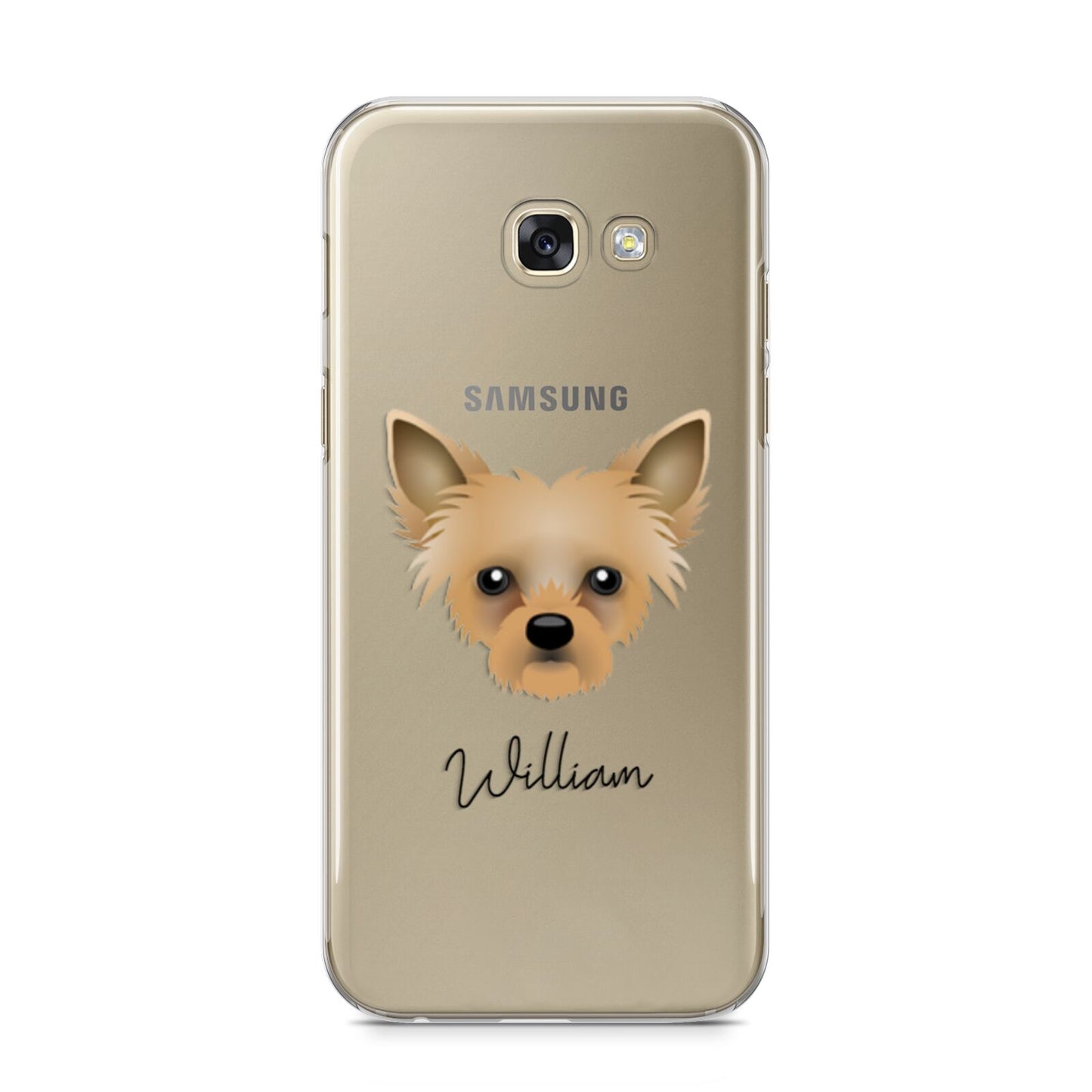 Chipoo Personalised Samsung Galaxy A5 2017 Case on gold phone