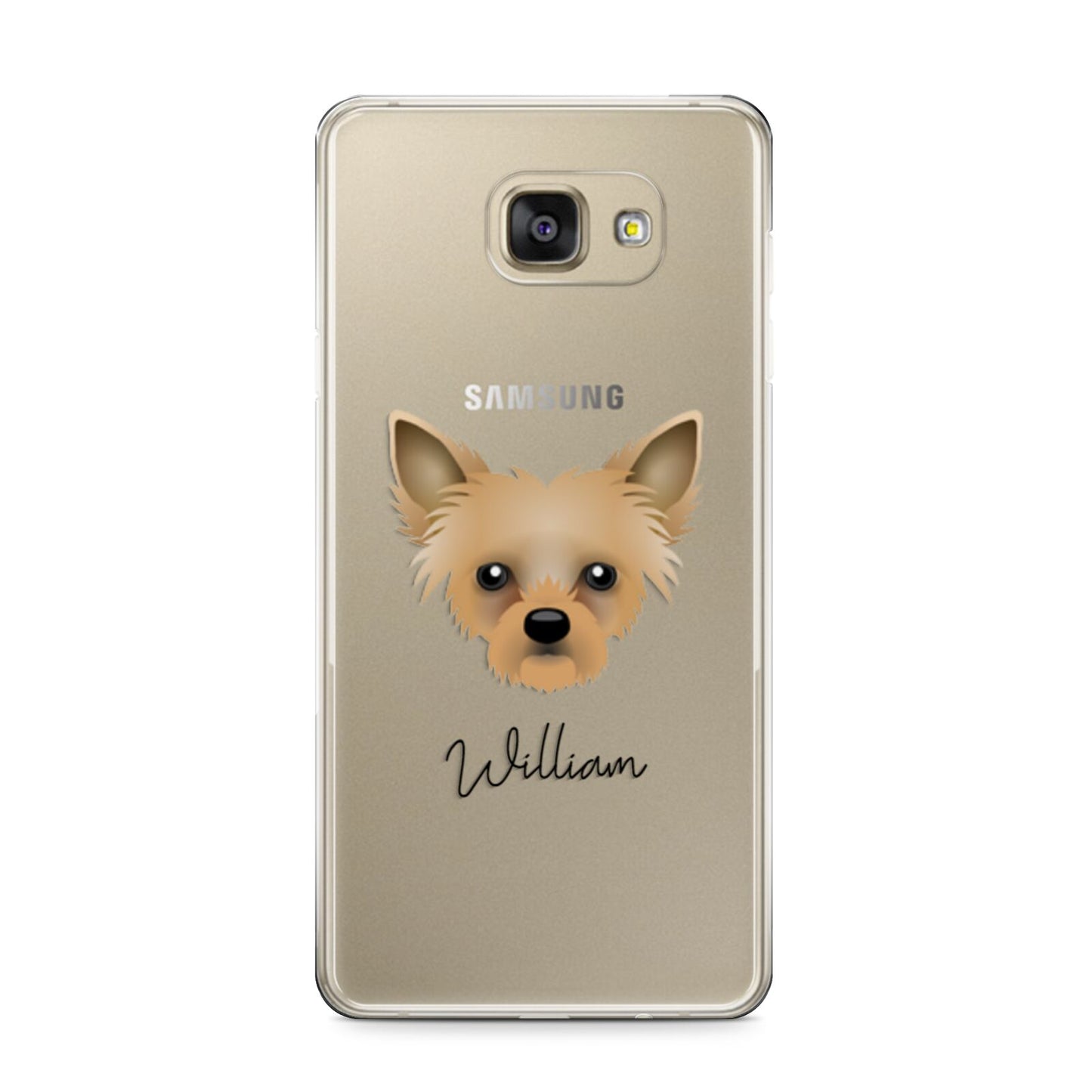 Chipoo Personalised Samsung Galaxy A9 2016 Case on gold phone