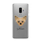 Chipoo Personalised Samsung Galaxy S9 Plus Case on Silver phone