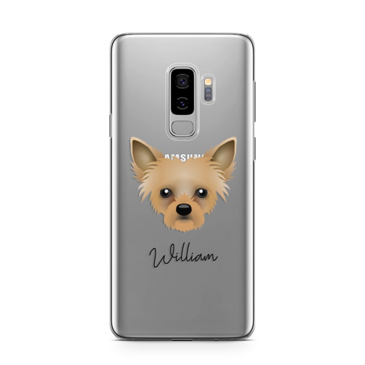 Chipoo Personalised Samsung Galaxy S9 Plus Case on Silver phone