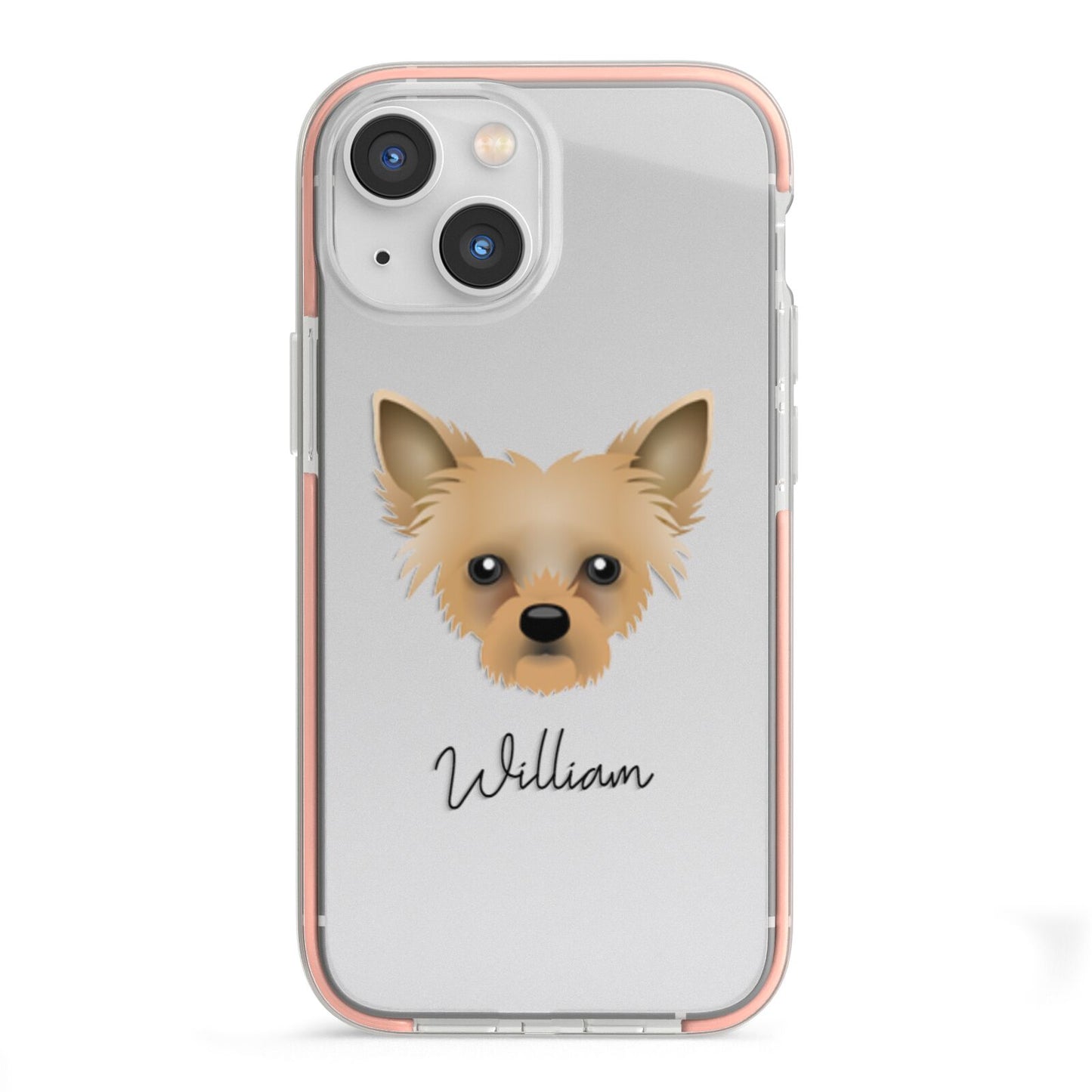Chipoo Personalised iPhone 13 Mini TPU Impact Case with Pink Edges