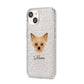 Chipoo Personalised iPhone 14 Glitter Tough Case Starlight Angled Image