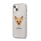 Chipoo Personalised iPhone 14 Plus Glitter Tough Case Starlight Angled Image