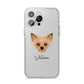 Chipoo Personalised iPhone 14 Pro Max Clear Tough Case Silver