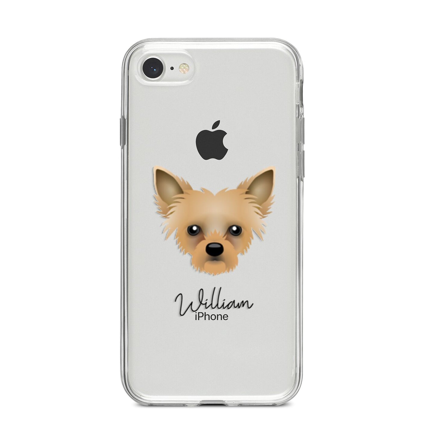 Chipoo Personalised iPhone 8 Bumper Case on Silver iPhone