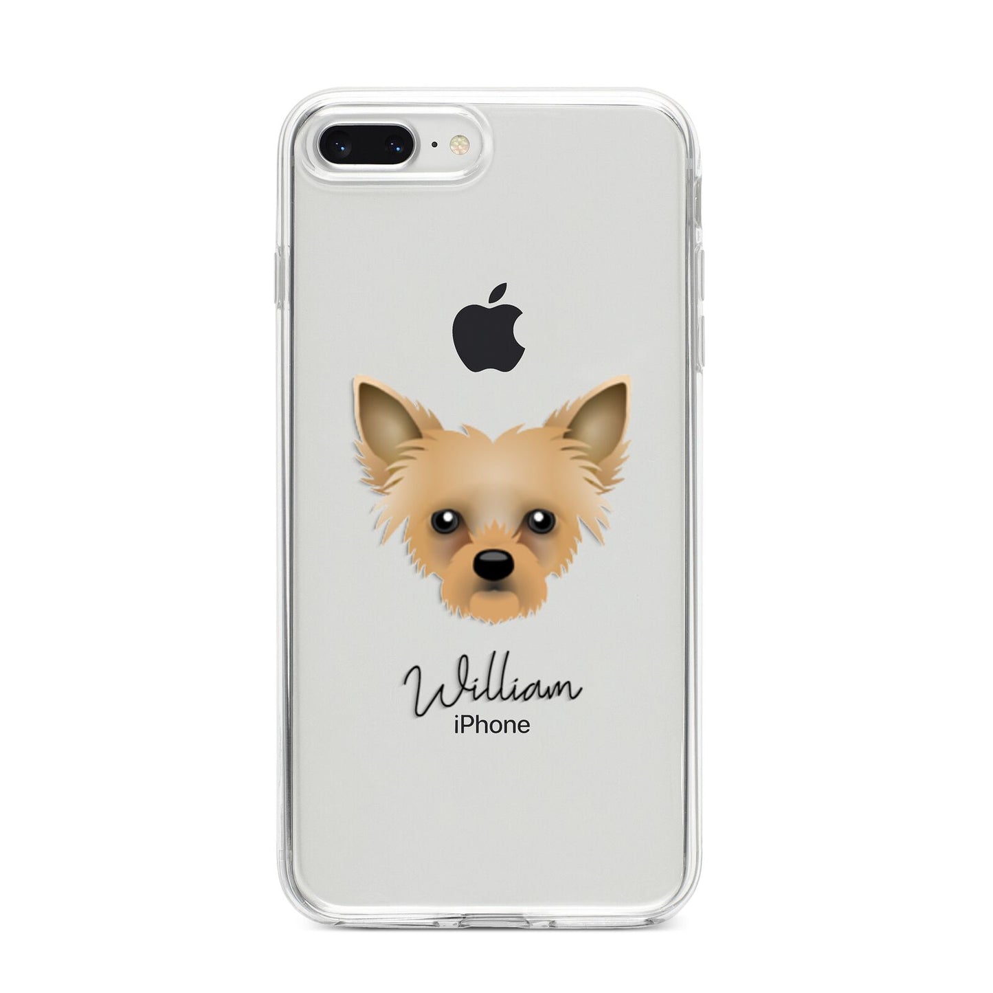 Chipoo Personalised iPhone 8 Plus Bumper Case on Silver iPhone