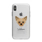 Chipoo Personalised iPhone X Bumper Case on Silver iPhone Alternative Image 1