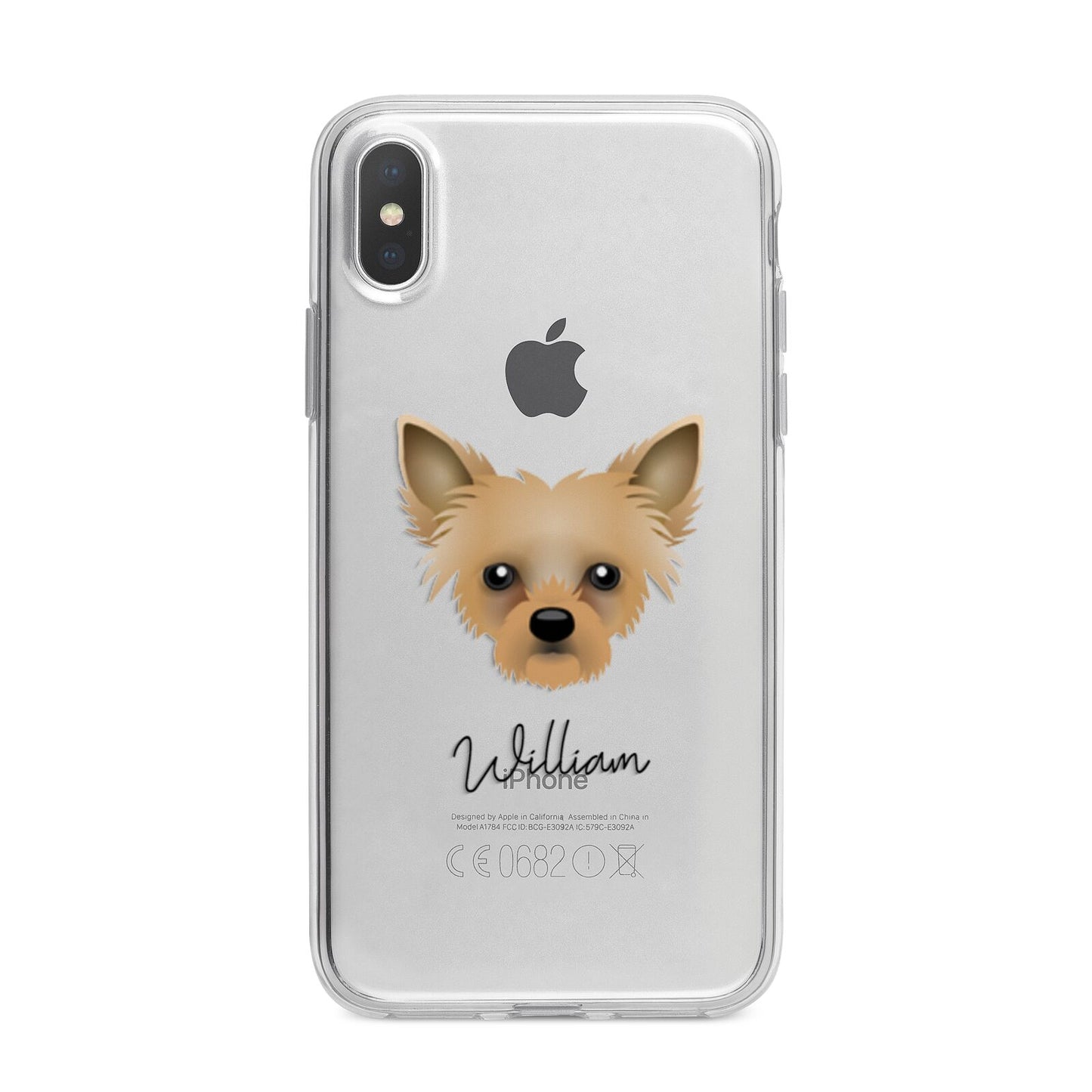 Chipoo Personalised iPhone X Bumper Case on Silver iPhone Alternative Image 1